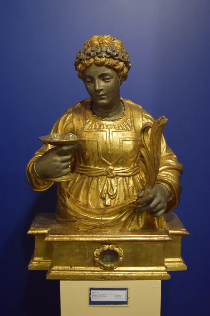 BUSTO RELICARIO DE SANTA LUC&Iacute;A